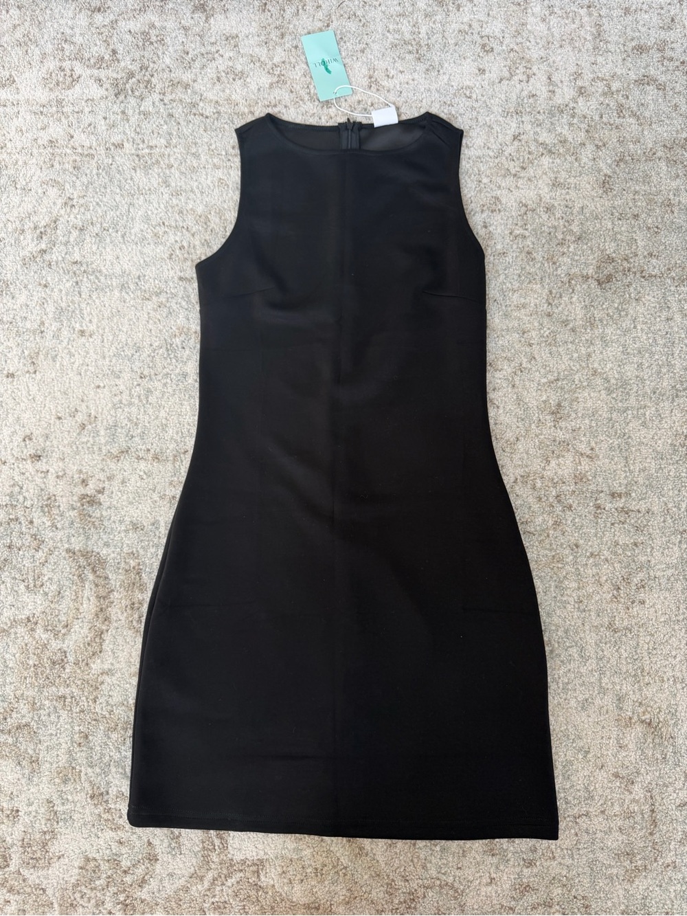Sleek Black Sleeveless Mini Dress